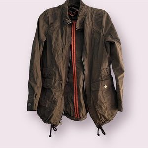 Express, Women’s Olive Green Utility Jacket, Size Large